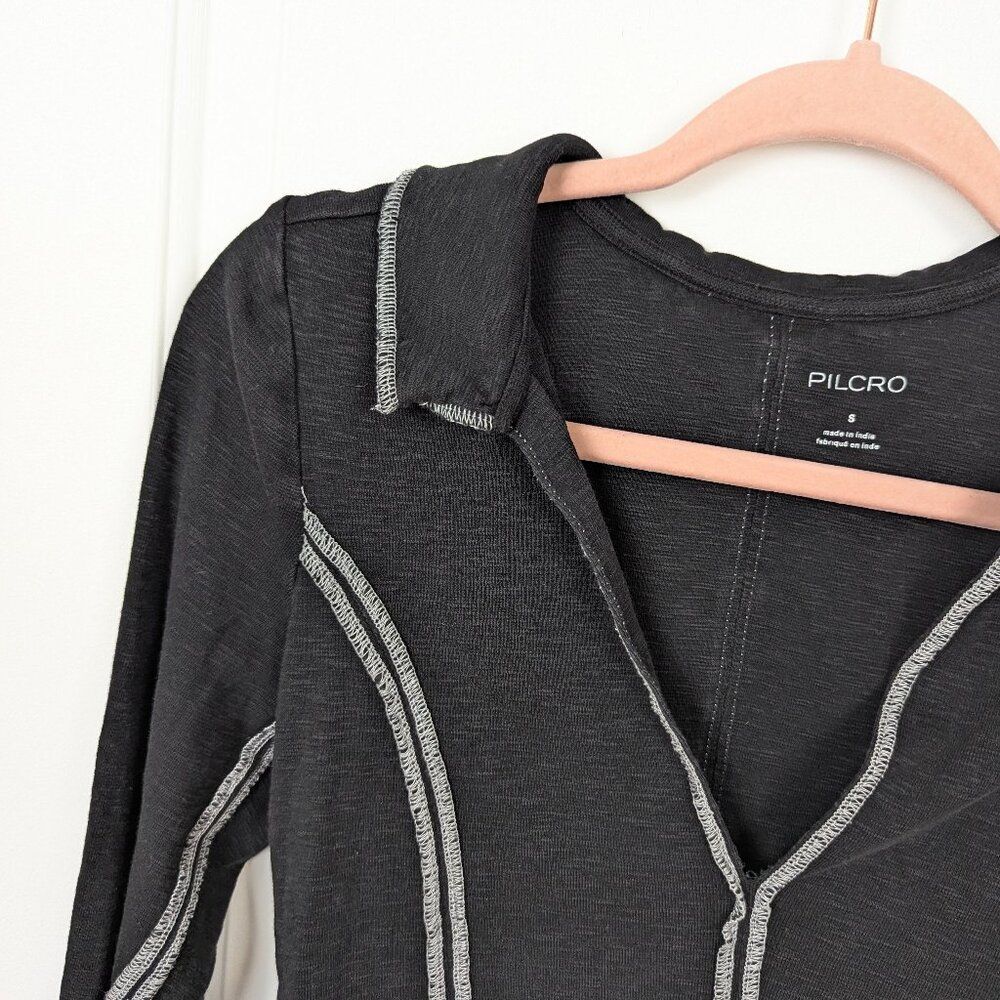 PILCRO | Gray Long Sleeve Top Size Small - Picture 5 of 8